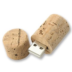 Memoria USB Corcho Tapón Botella Vino 4GB